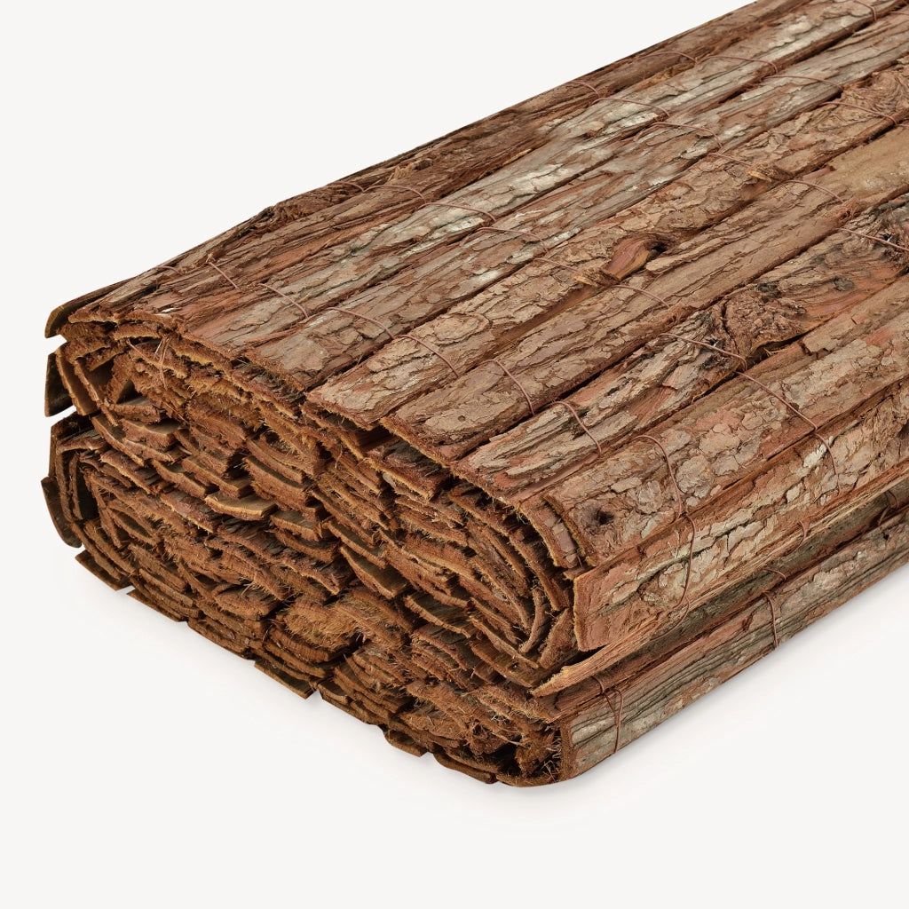 Recinzione Zamora di Corteccia Albero Schermatura Protezione 300x90 cm casa.pro