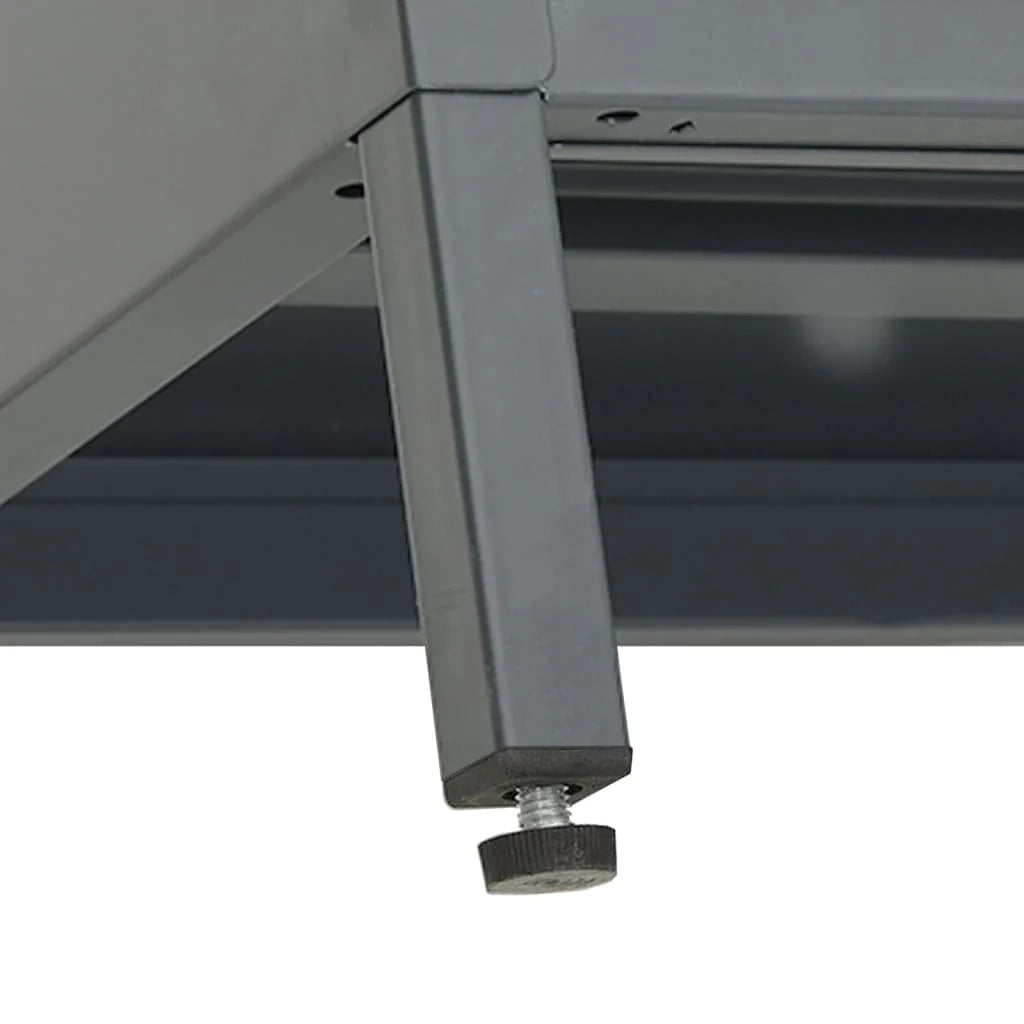 Mobile TV multimediale scaffale TV credenza mobile TV sala da pranzo soggiorno camera da letto antracite 105 x 35 x 52 cm acciaio e vetro antracite 02_0026390