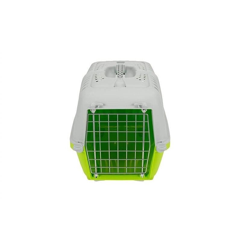 TRASPORTINO CANE GATTO DA VIAGGIO IN PLASTICA CON PRATICA MANIGLIA 55X36X36CM