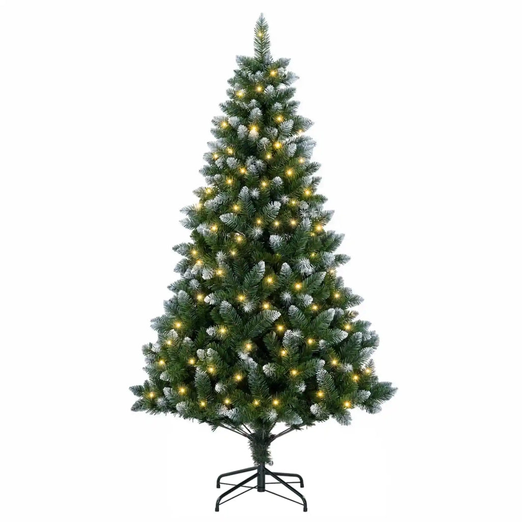 Albero di Natale artificiale 120 cm 150 LED Bianco caldo 3461315