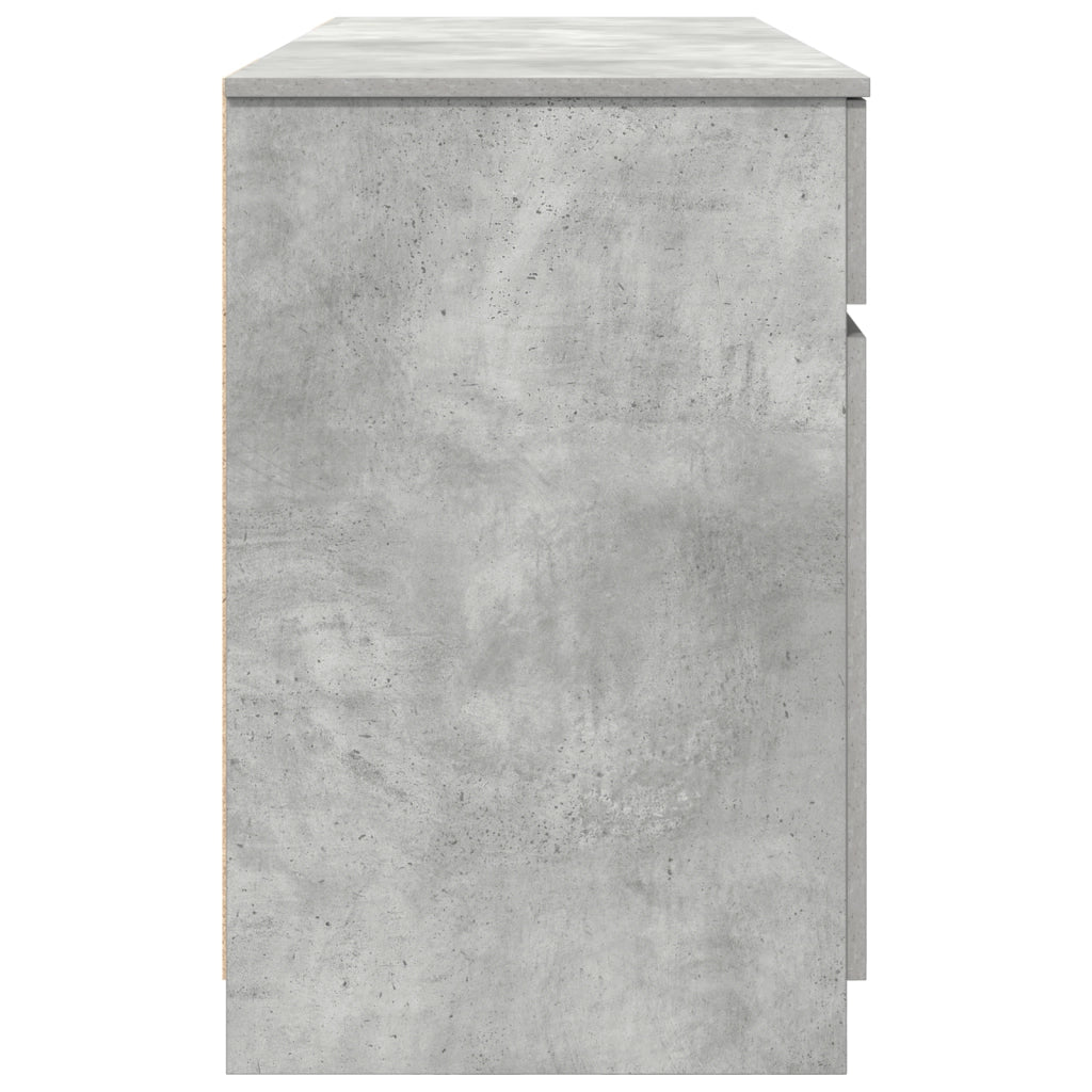 Scrivania  Grigio Cemento 140x49x76 cm Legno ingegnerizzato