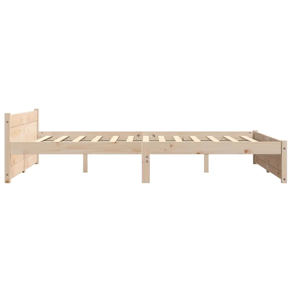 Giroletto-Struttura Letto in Legno Massello 135x190 cm Double 119346