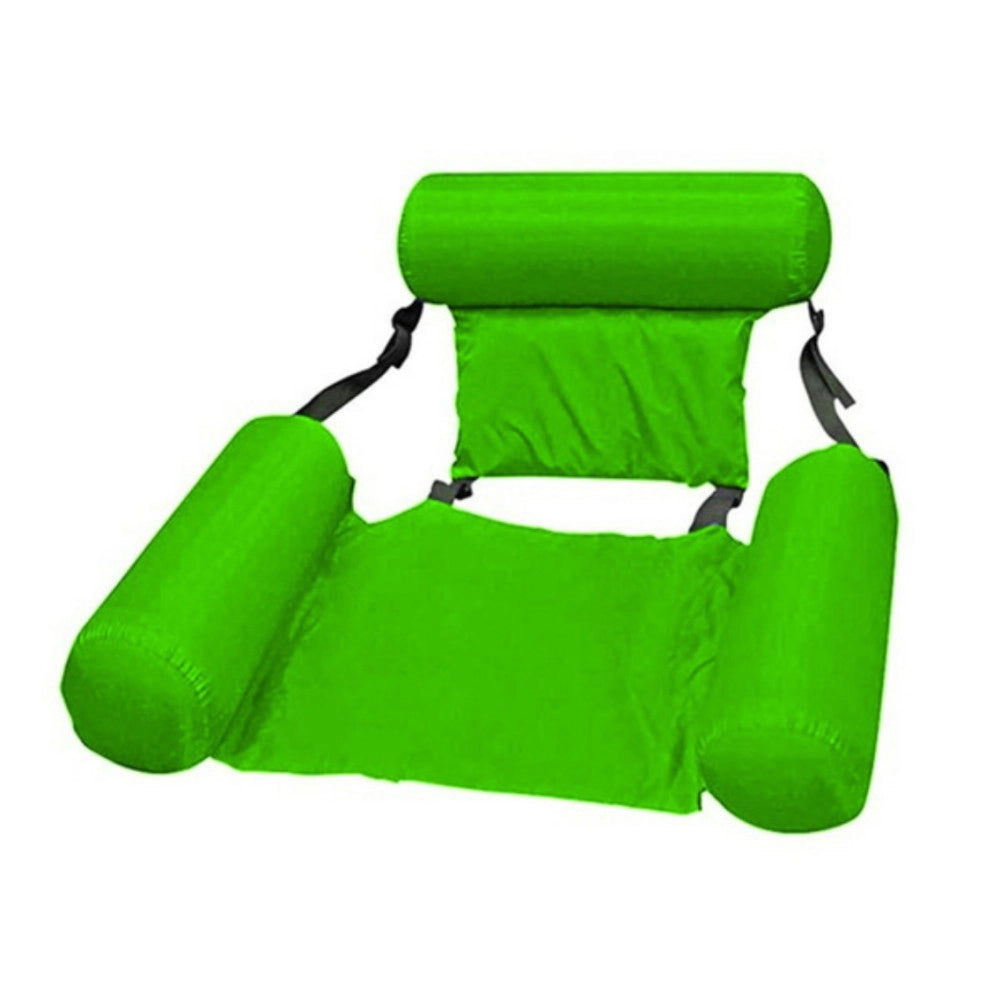 Trade Shop - Sedia A Sdraio Gonfiabile Amaca Per Mare Piscina Galleggiante Pieghevole 120cm -