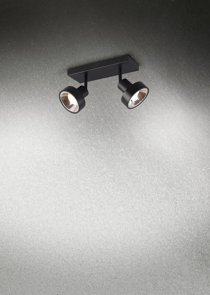 Faretto da Interno a LED in Metallo Nero Opaco