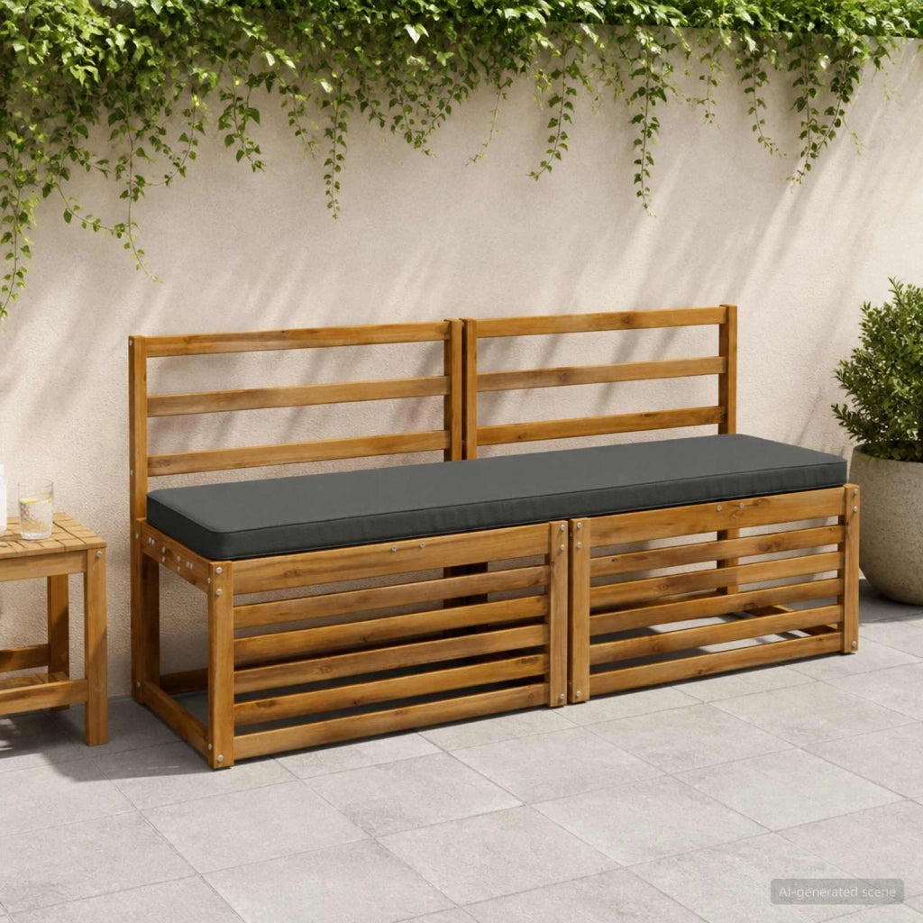 Cuscini per Panchina a 2 Pezzi VUGHT 2 pz 100% Poliestere 951361