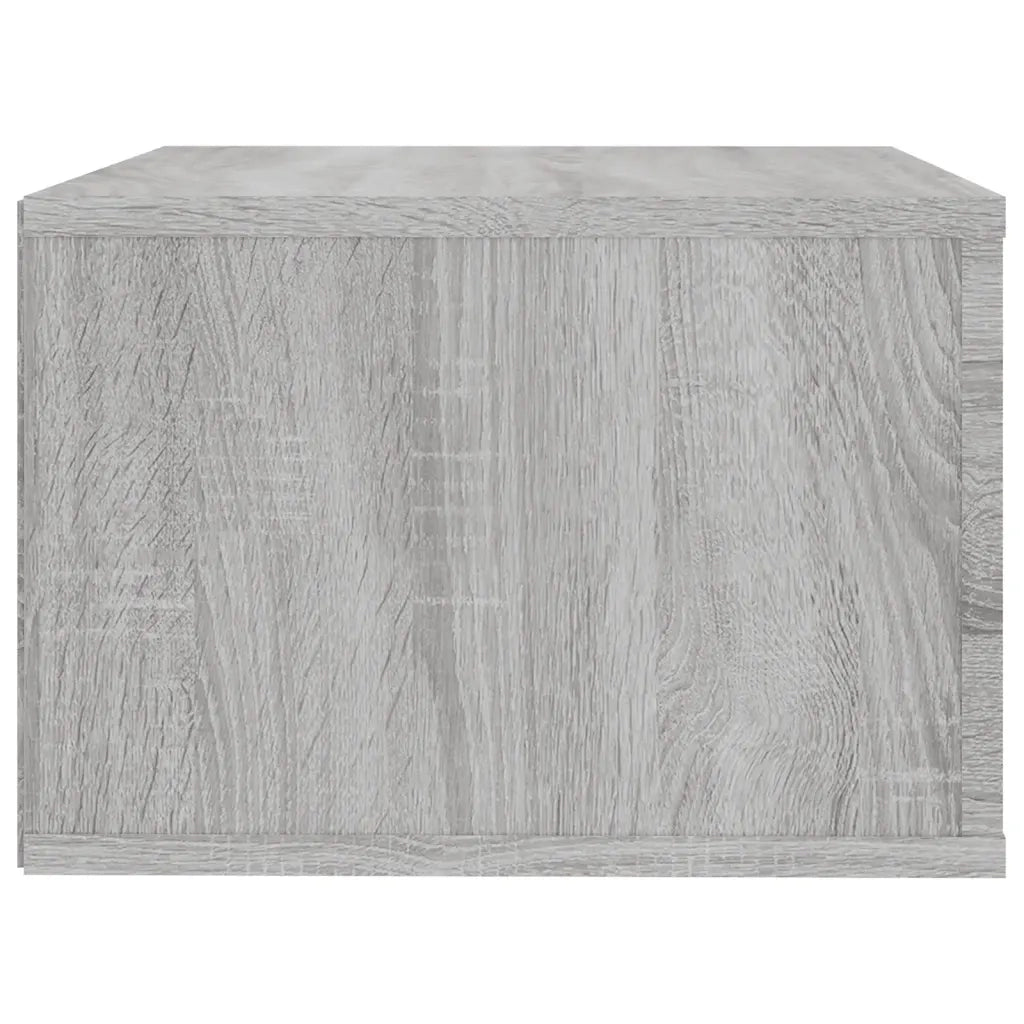 Set di 2 Comodini | Armadio da Notte | Mobiletto da notte a Muro Grigio Sonoma 50x36x25 cm