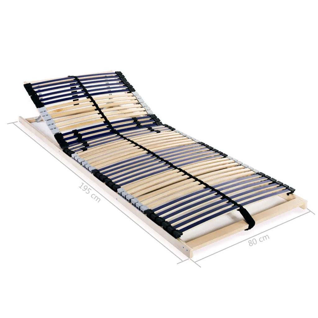 Rete a Doghe 7 Zone senza Materasso con 42 Doghe 80x200 cm 246468