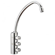 RUBINETTO 3 VIE CROMATO con tre maniglie TWRUBDOM Think Water