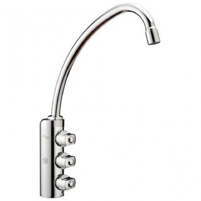 RUBINETTO 3 VIE CROMATO con tre maniglie TWRUBDOM Think Water
