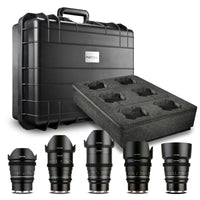 MF 14mm/24mm/35mm/50mm/85mm MK2 Custodia per obiettivi video VDSLR per Sony E