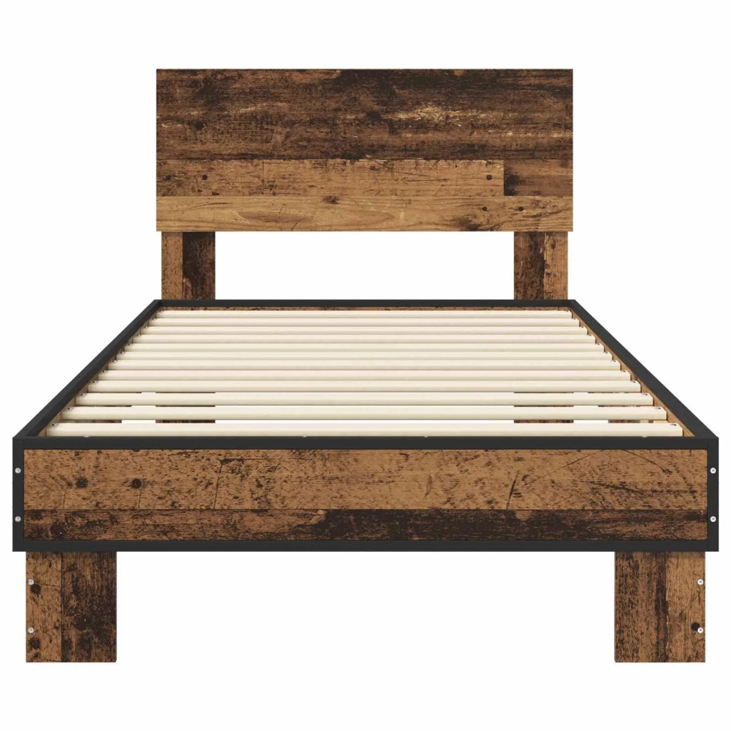 Struttura letto con testata Legno antico 80 x 200 cm 8009085