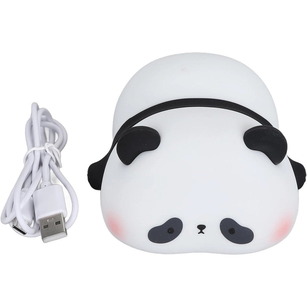 Trade Shop - Luce Notturna Forma Panda Lampada A Led In Silicone Dimmerabile Ricaricabile Usb -