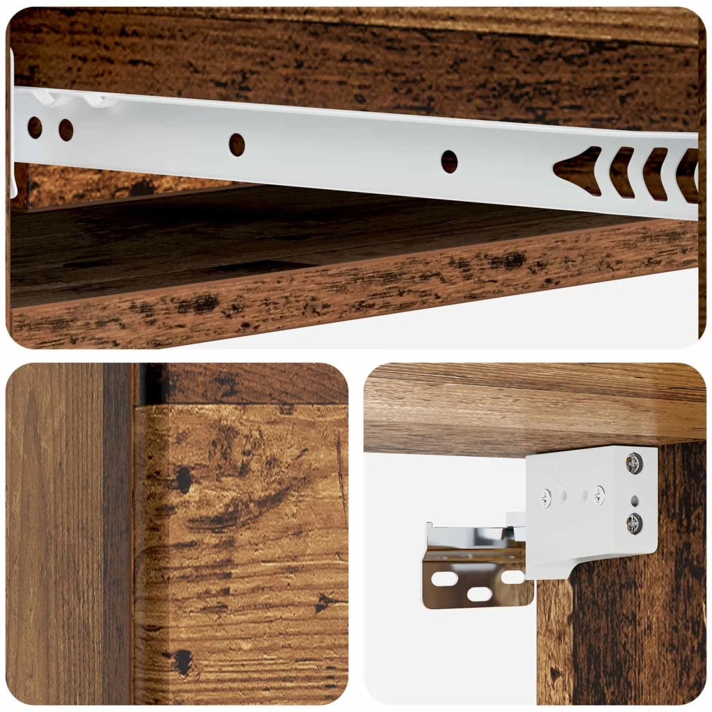 Tavolino da Parete Laterale Legno antico 87,5 x 34,5 x 17 cm 899183
