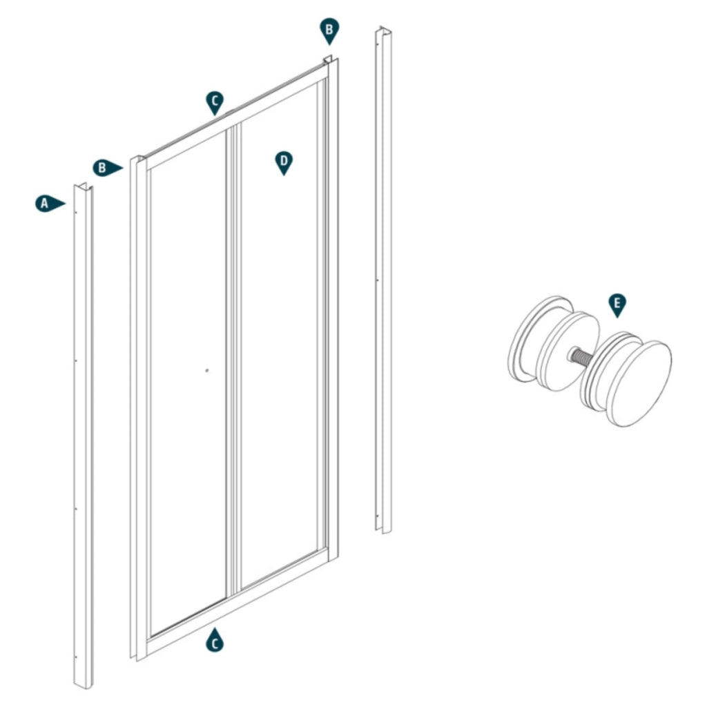 Porta doccia a soffietto book cristallo temprato profilo bianco bianco *** misure 71-75xh190 cm serigrafato, confezio...