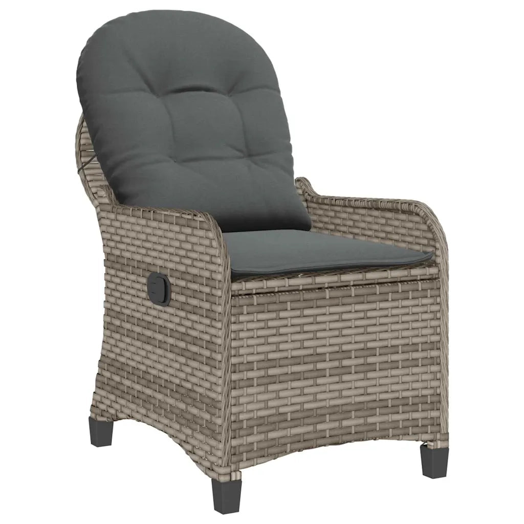 Poltrona reclinabile Grigio 56 x 66 x 95 cm polyrattan CFW1543849