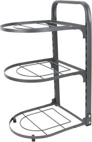 Organizzatore a 3 Livelli con Sosteggi Regolabili per Scatole da Cucina