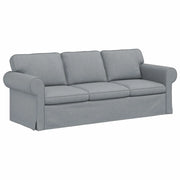 Divano | Divano da soggiorno | Sofa Grigio chiaro 215 x 82 x 80 cm Tessuto