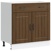 Pensile da cucina | Base da Cucina Lucca Rovere Marrone in Legno Multistrato