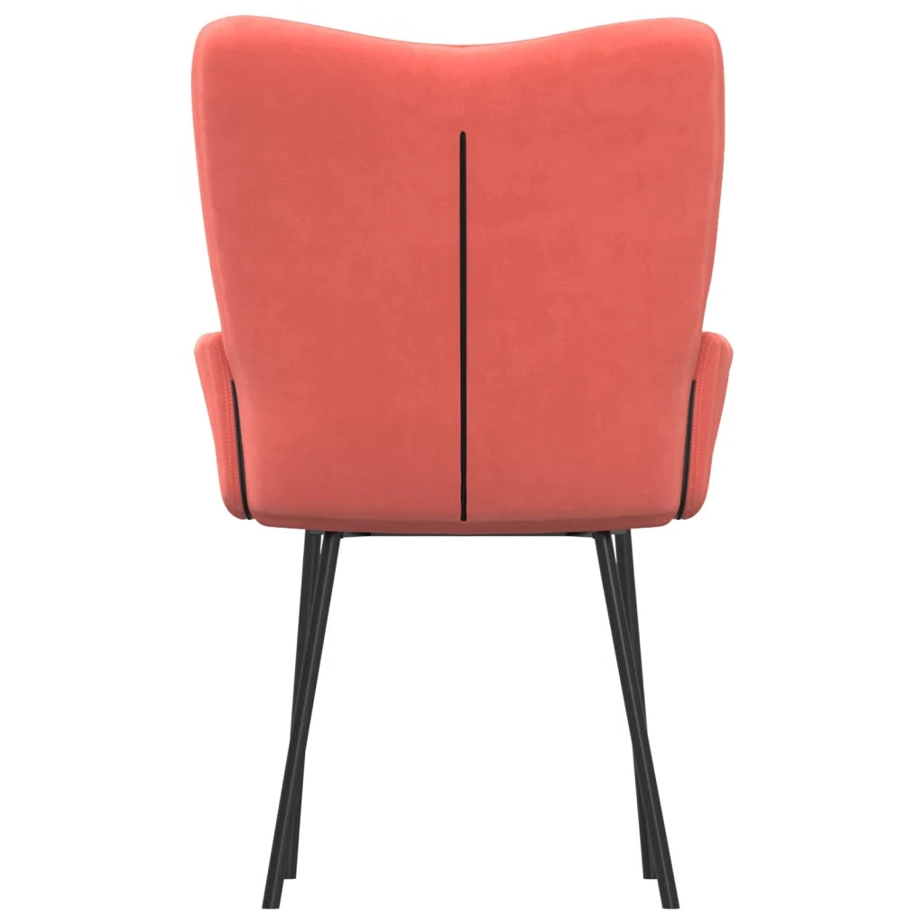 Sedie da Pranzo 2 pz Rosa in Velluto cod mxl 29667