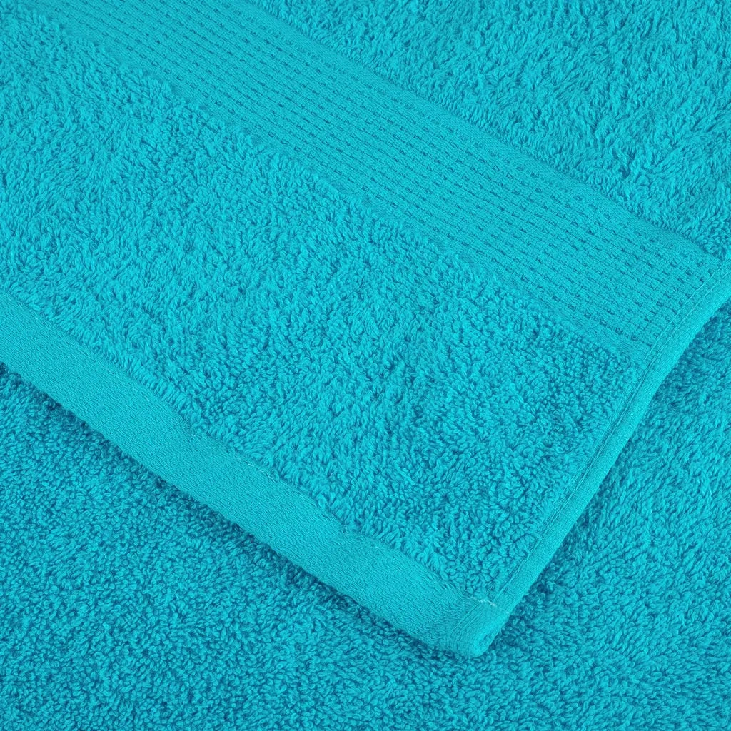 Asciugamani Doccia SOLUND 10 pz Turchesi 70x140cm 600 g/m² 137454