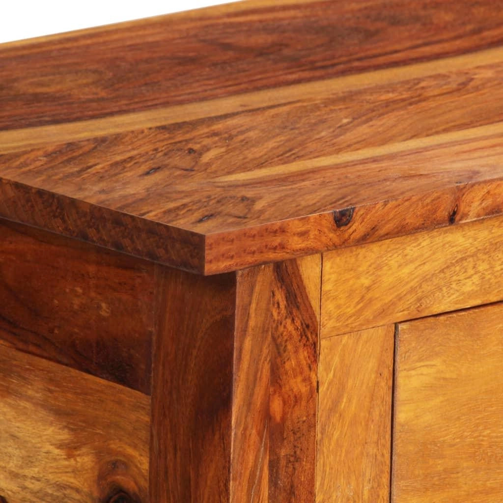 Credenza mobiletto consolle mobile contenitore con 3 cassetti 110 cm legno massello di sheesham 4402293
