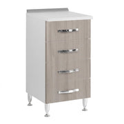 CASSETTIERA PER CUCINE COMPONIBILI L.40 x P.50 x H.85. - col. olmo  - LINEA AZZURRA