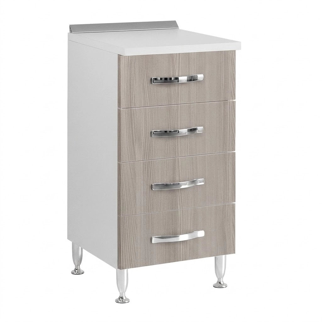 CASSETTIERA PER CUCINE COMPONIBILI L.40 x P.50 x H.85. - col. olmo  - LINEA AZZURRA