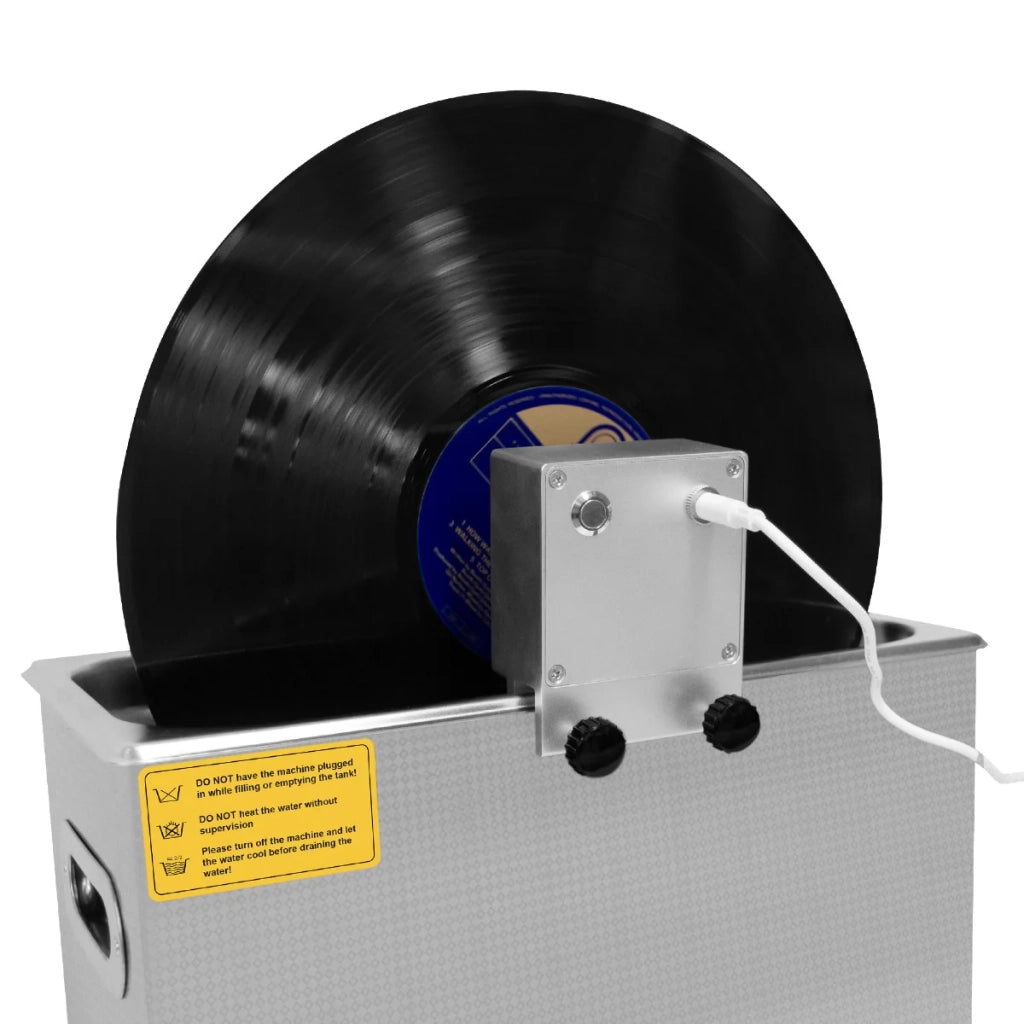 T-Mech Adattatore per vinile a ultrasuoni per la pulizia di dischi in vinile 1 - 5 x 33, 45, 78 Giri