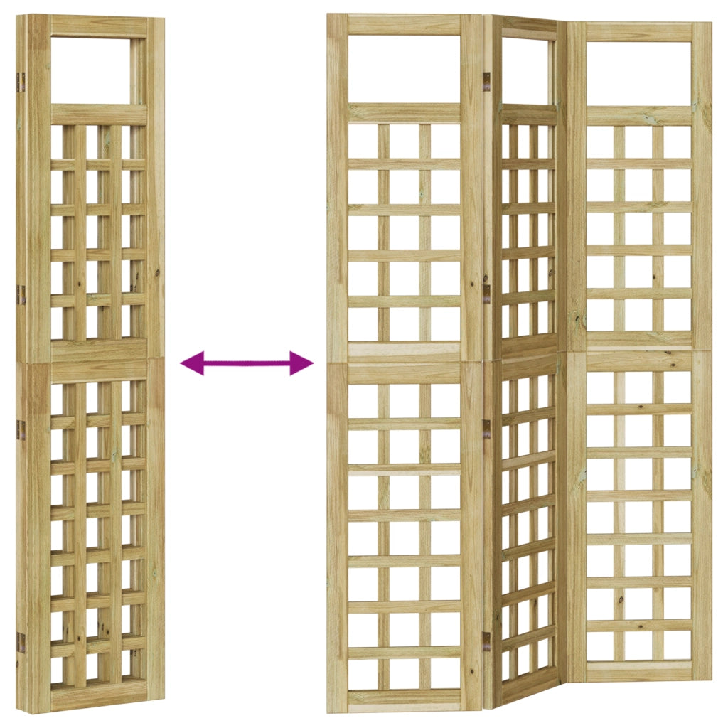Schermo da esterno 120x180 cm Legno pino impregnato