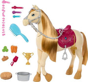 Barbie , Tornado, cavallo interattivo con luci, musica e accessori, balla e nitrisce, ispirato alla serie Netflix I mist