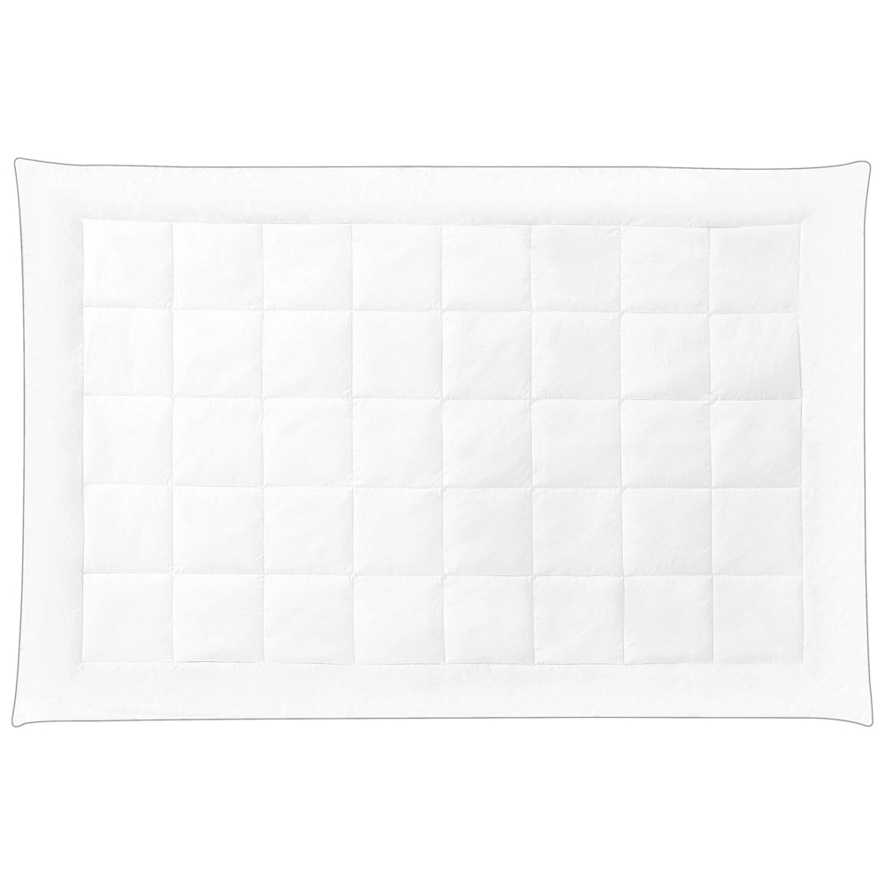 Piumino in cotone Japara bianco misura singola 135 x 200 cm trapuntato biancheria da letto camera da letto
