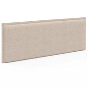 IDMarket - Testiera sospesa ALHYA 160 cm in tessuto di lino beige