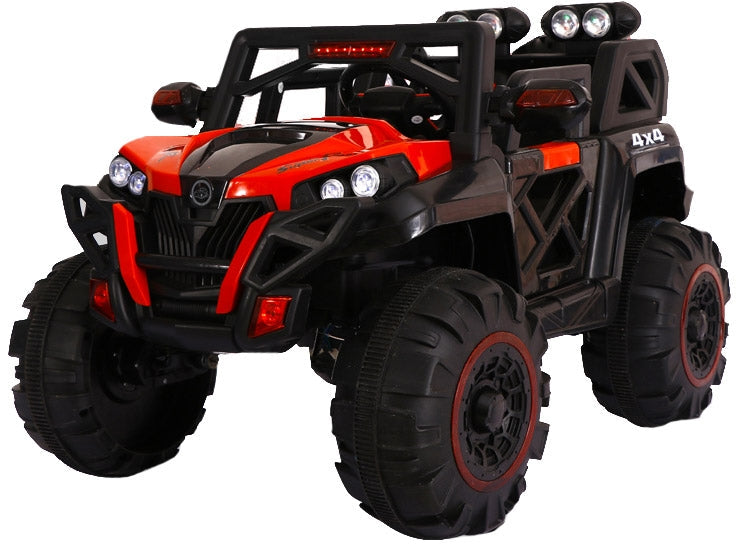 Macchina Elettrica per Bambini 12V Kidfun Fuoristrada 4x4 Rossa