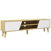Mobile TV Scandinavo ¨C Xylo ¨C 2 Ante 2 Ripiani Passacavi 150x30x42cm Bianco