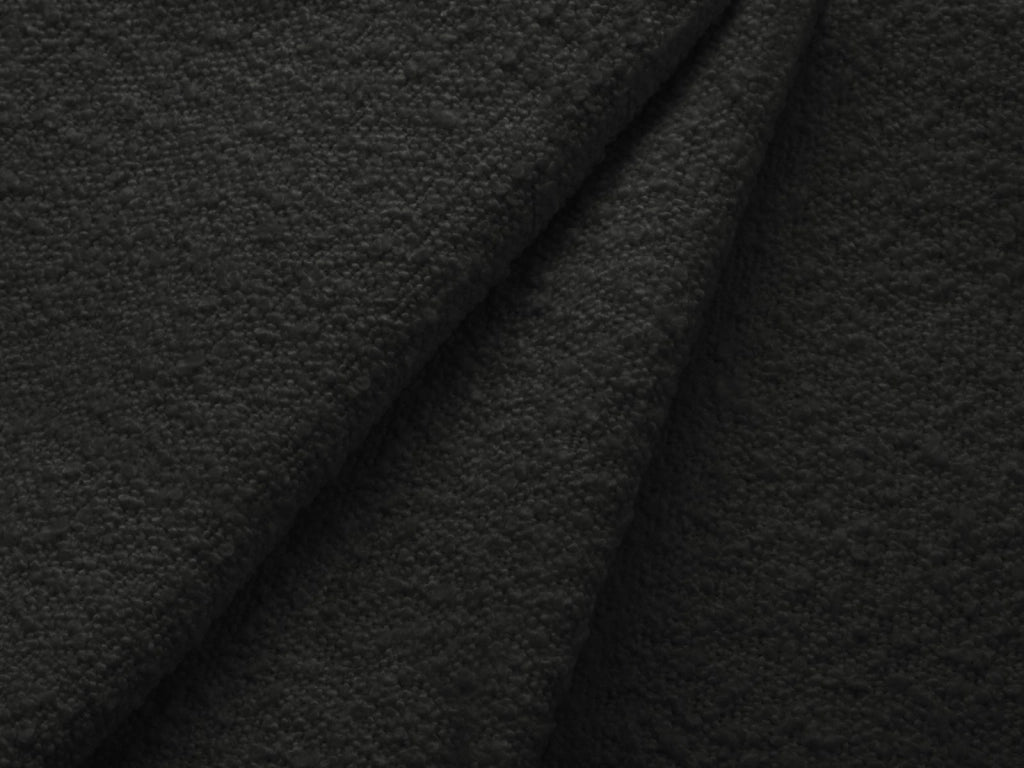 Cosmopolitan Design - Divano angolare destro "Vienna" 5 posti in bouclé nero 
