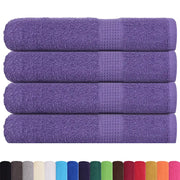 Asciugamani FROGN 4 pz Viola 100x200 cm 360 g/m² 136891