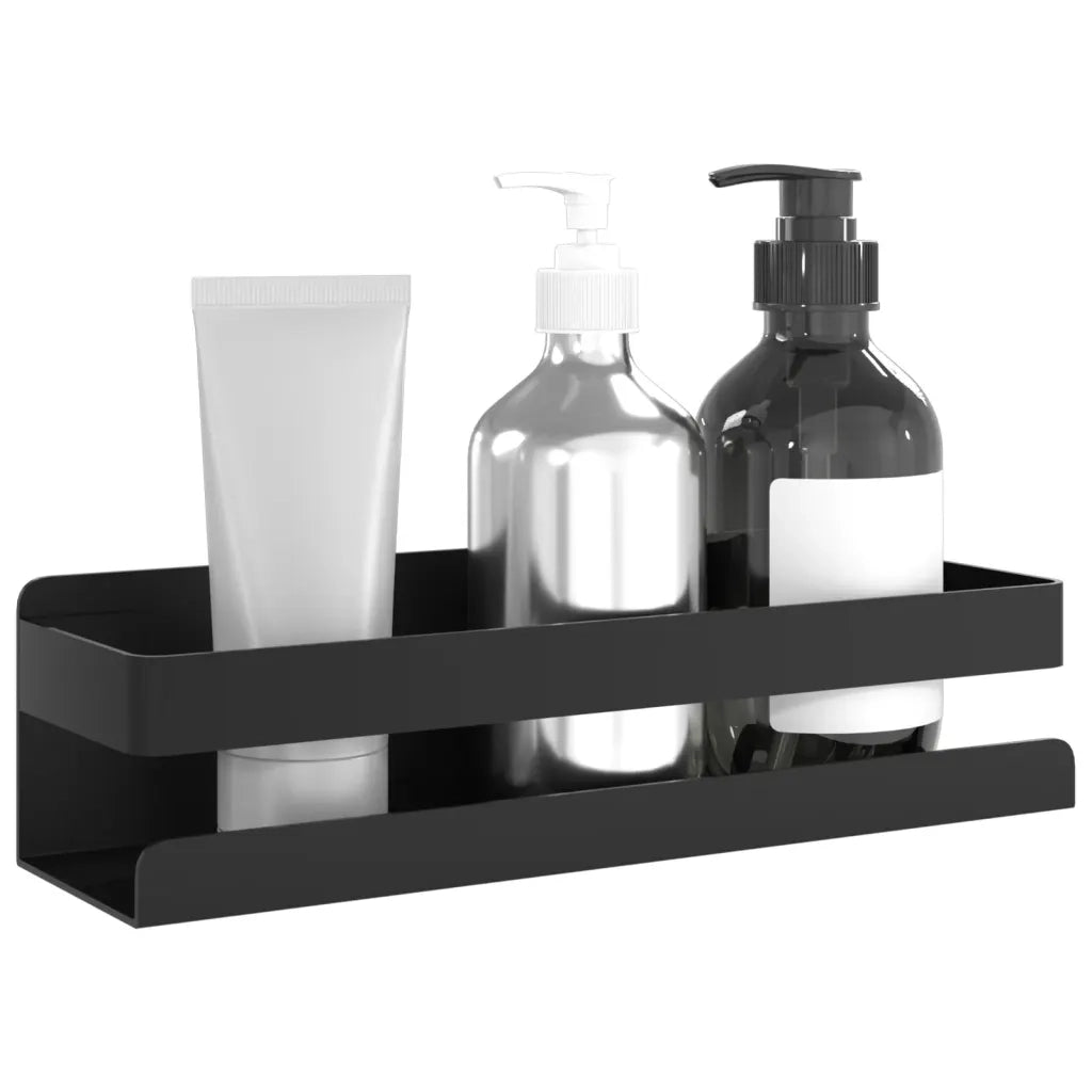 Mensola Doccia Nera Opaca 23x6,5x6 Acciaio Inox 304 Spazzolatocod mxl 92786