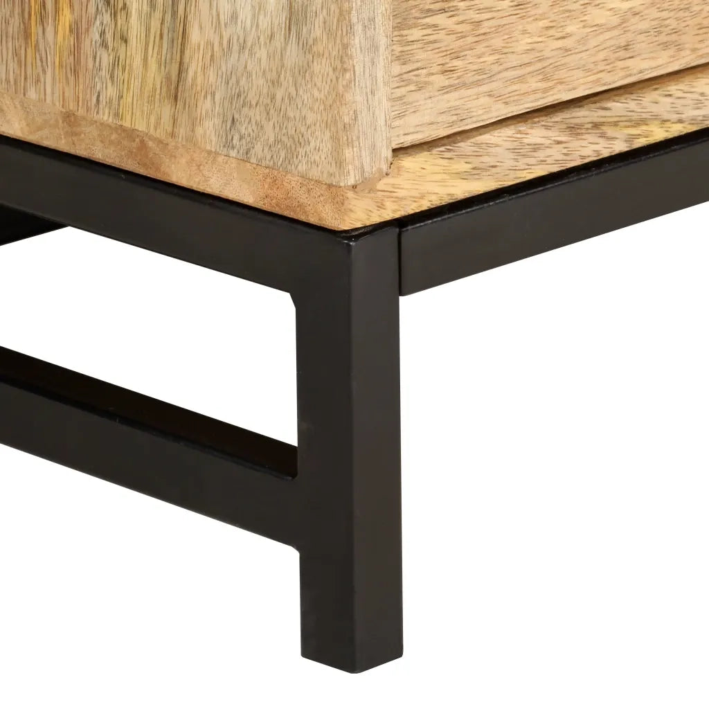 Tavolino da Salotto 90x55x40 cm in Legno Massello di Mango 285869