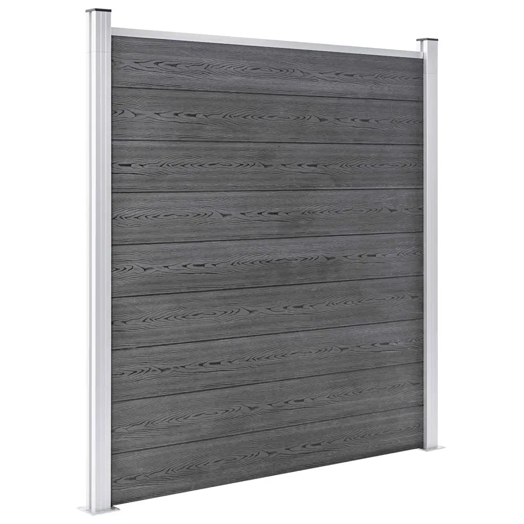 Pannello di Recinzione in WPC 1218x186 cm Grigio 3053230