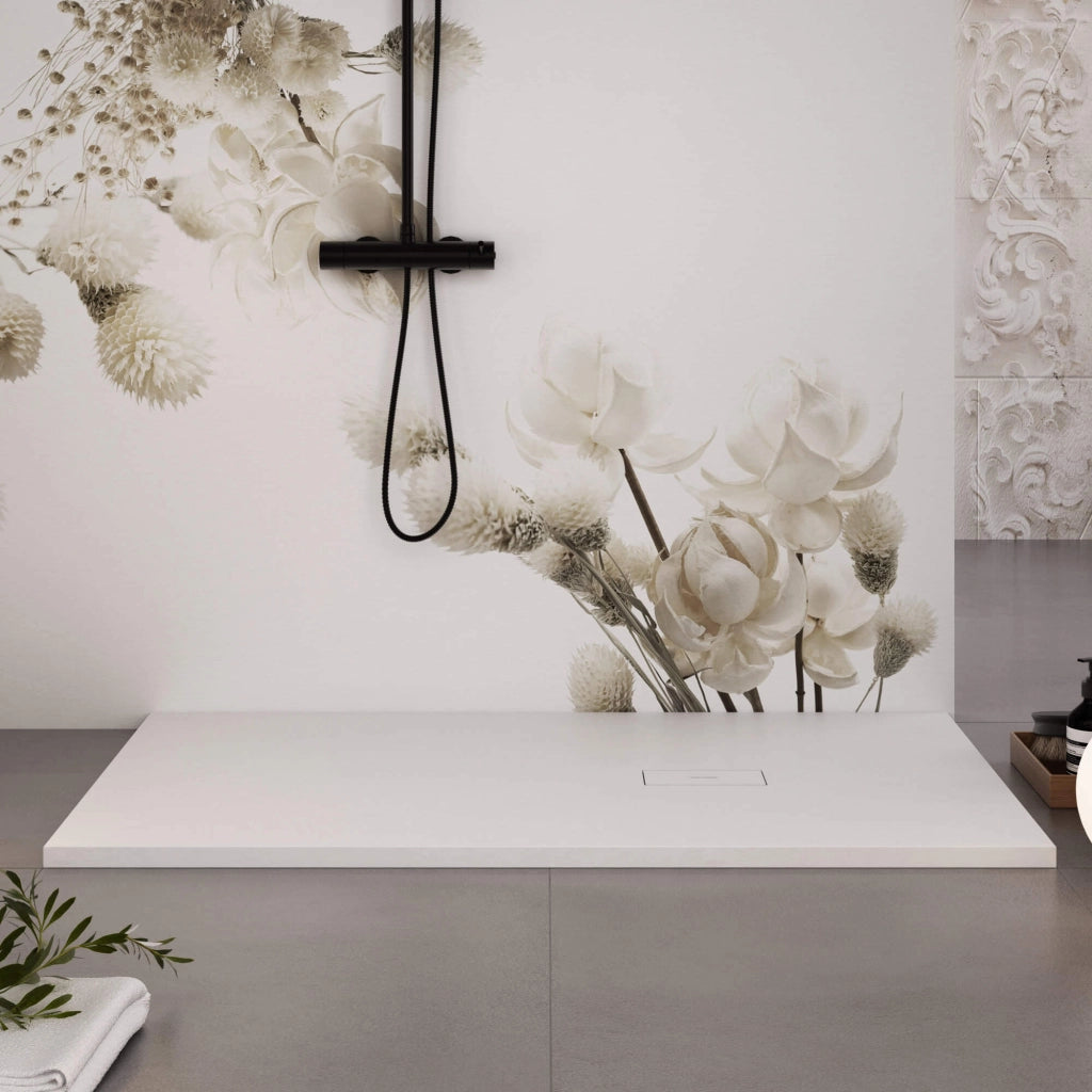 Piatto Doccia in Pietra 70x130 cm Bonussi Manila Bianco