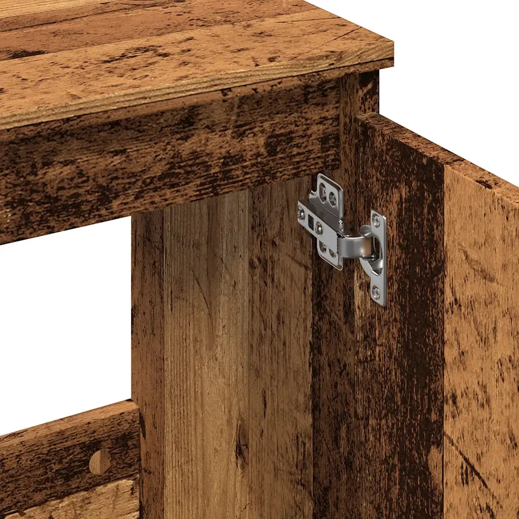 vidaXL Mobile Lavabo Legno Antico 58x33x60 cm in Legno Multistrato