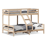 Letto da camera | Letto a Castello 80x200/140x200 cm in Legno Massello di Pino