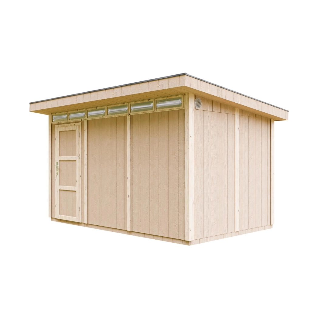 Casetta da Giardino di QUALIT? PREMIUM 8,7m?²-L412xW279cm - TIMBELA M904-TERRA BROWN