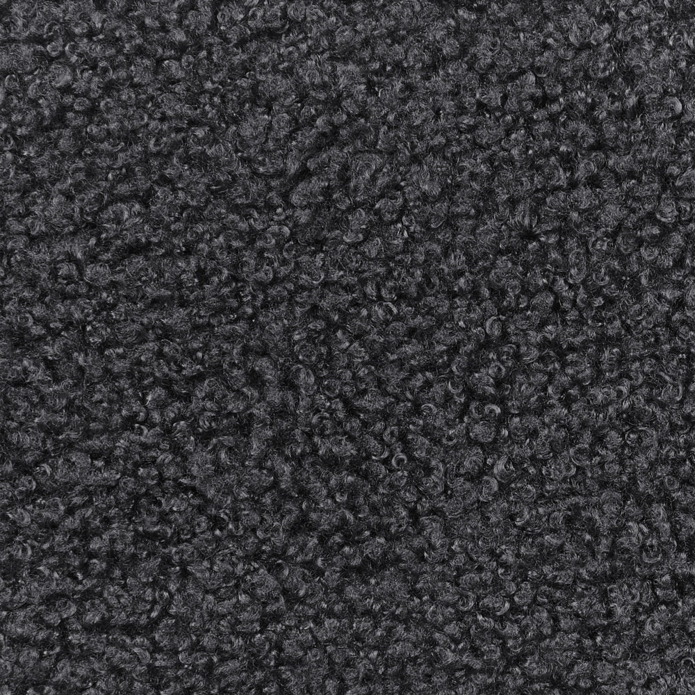 Set di 2 sgabelli da bar Nero Senza braccioli Gambe in acciaio nero Boucle Design moderno Sedute per la sala da pranzo