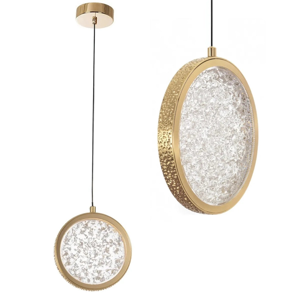 Lampadario A Sospensione In Cristallo Led G089-1cp Złota