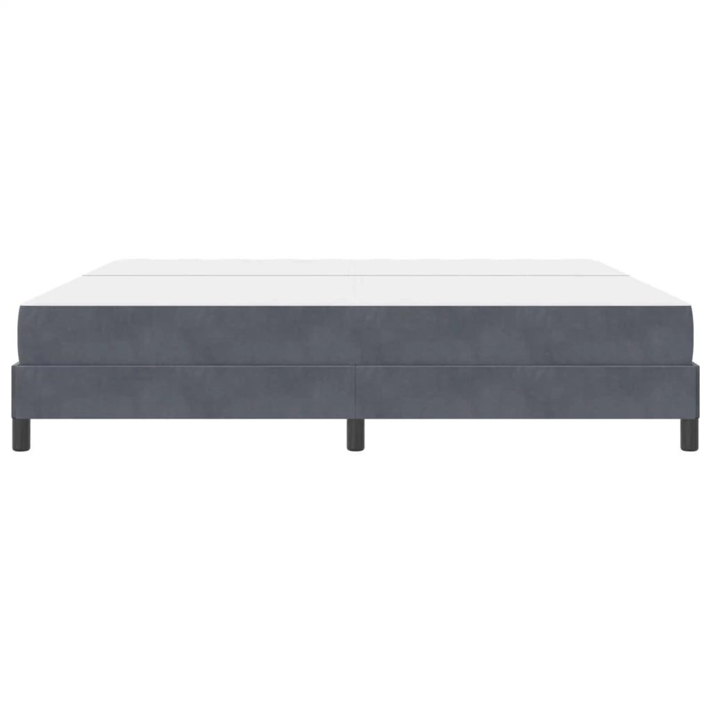 Letto a molle con materasso Grigio scuro 200 x 200 cm Tessuto 3398714