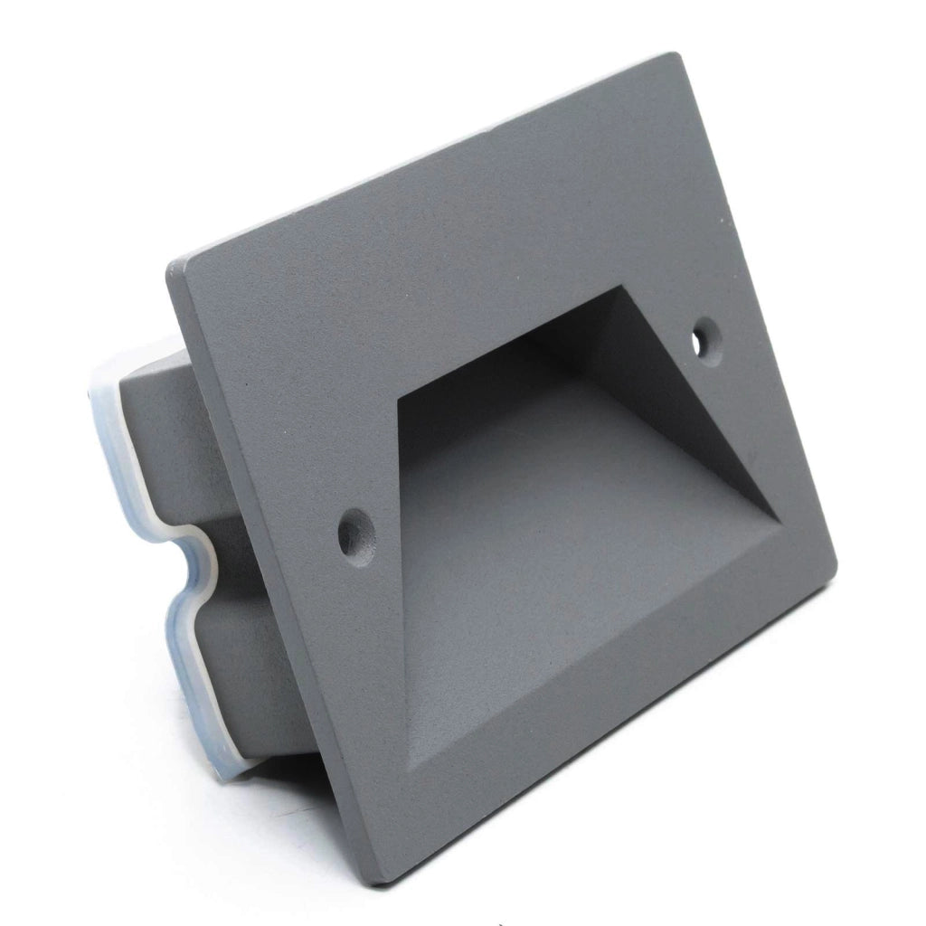 Faretto segnapassi IP65 LED 3W incasso scatola 503 scale giardino viale gradini 230V COLORE GRIGIO LUCE LED CCT da 3000K a 6000K