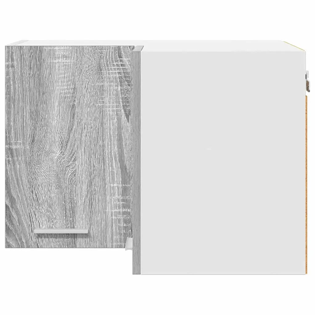 Armadio pensile Grigio Sonoma e Bianco 57 x 57 x 40 cm