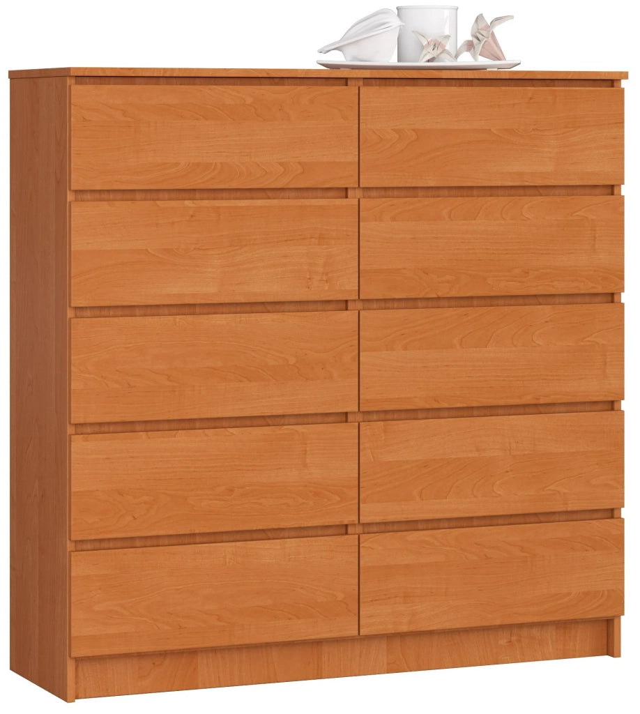 Cassettiera AKORD K120 Ontano 120 cm 10 cassetti 120x40x121 cm