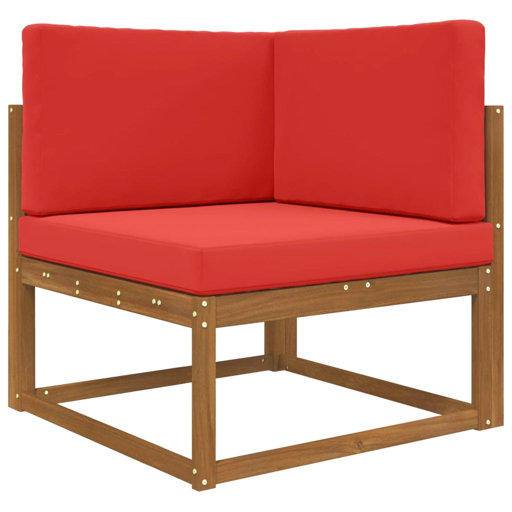 Cuscino per divano da esterno 3 pcs Rosso Poliestere 900869